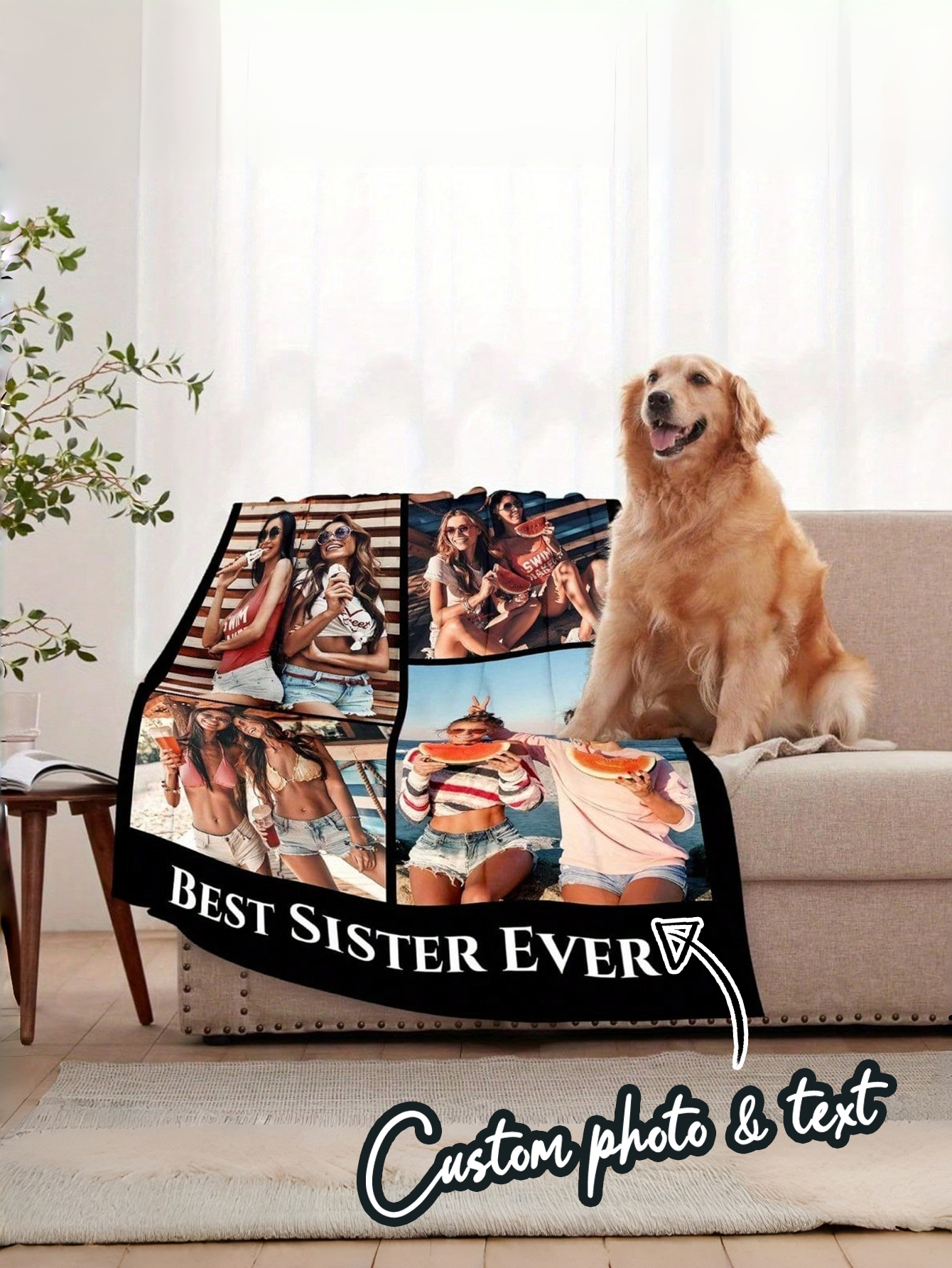 Personalized Photo Blanket Custom Photo Blanket Exclusive Customization Soft Flannel Throw Blanket